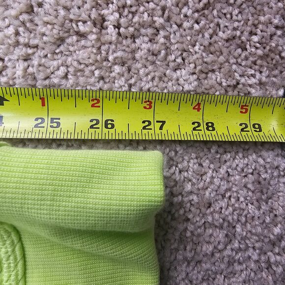 Fila Sport Ribbed Crewneck Sweatshirt Neon Green Women's Size XL NWT - Picture 11 of 11